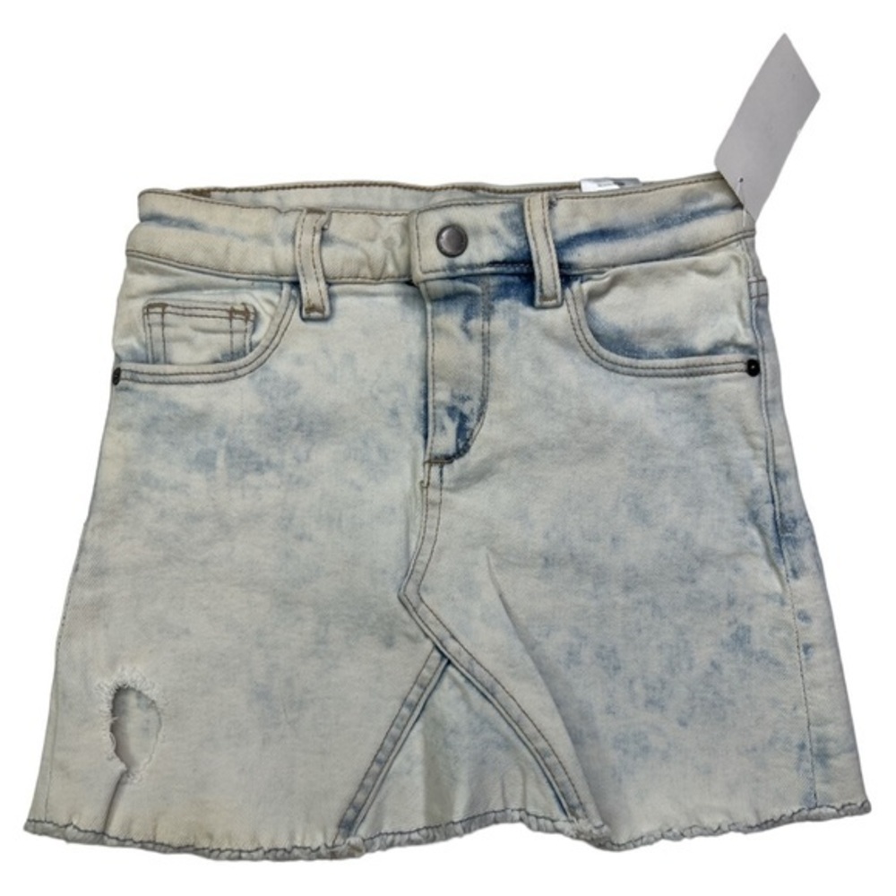 DL1961 JENNY SKIRT NWT VENICE BEACH  FROSTED DISTRESSED DENIM SZ 6